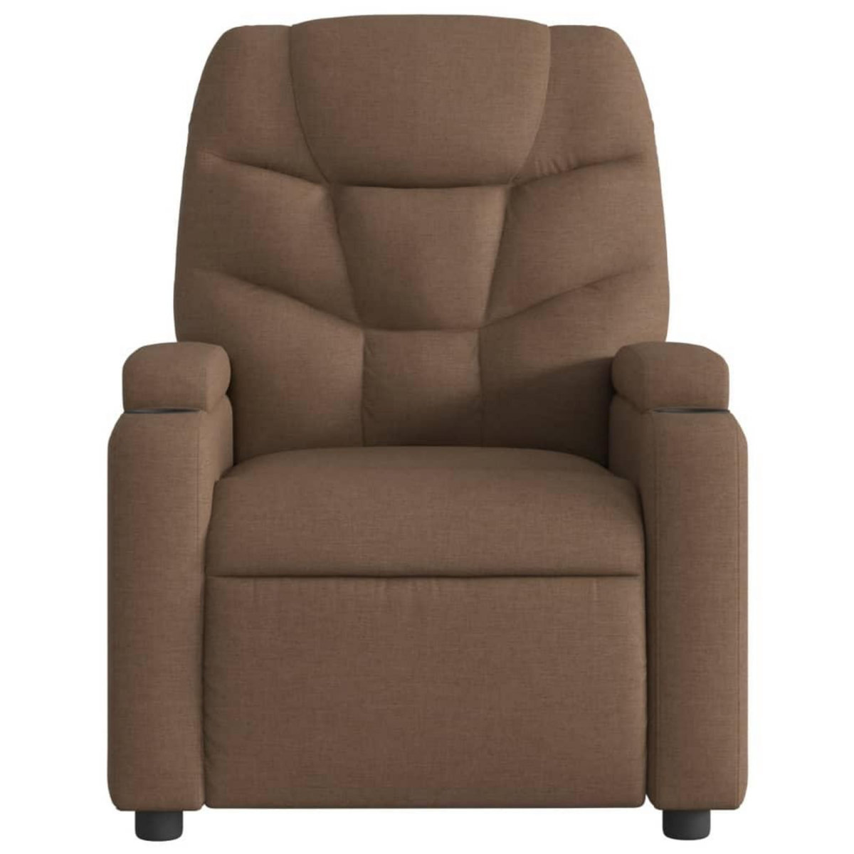 VIDAXL Fauteuil de massage inclinable Marron Tissu