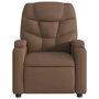 Voir la diapositive 4 : VIDAXL Fauteuil de massage inclinable Marron Tissu