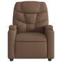 Voir la diapositive 4 : VIDAXL Fauteuil de massage inclinable Marron Tissu