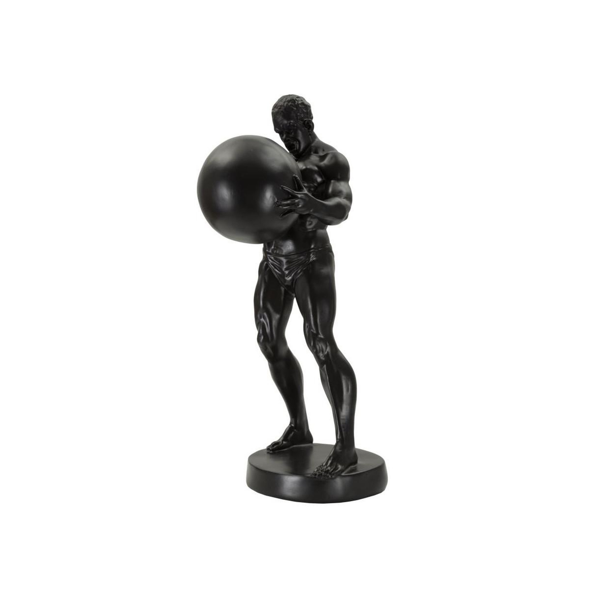 Voir la diapositive 2 : Paris Prix Statuette homme athlétique  atlas  43cm noir