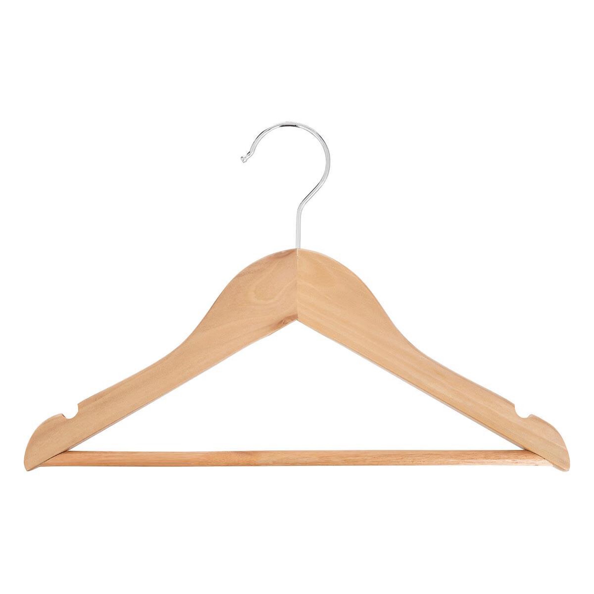 Voir la diapositive 2 : Atmosphera Kids Lot de 4 cintres enfant  bois  30cm naturel