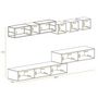 Voir la diapositive 4 : Paris Prix Ensemble Meuble TV Design  Switch III  280cm Noir