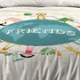 Voir la diapositive 4 : Lovely Casa Housse de couette 140x200 Amis + 1 taie coton 57 fils