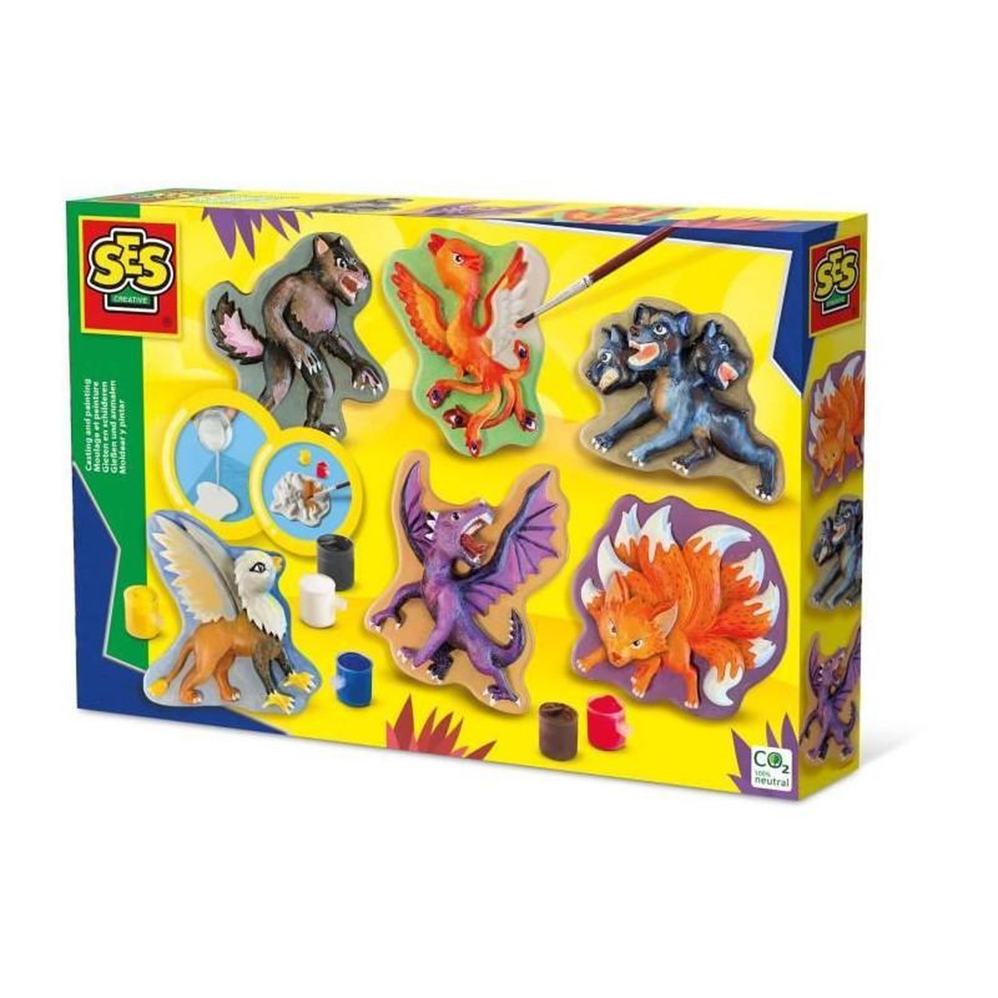 SES Creative Moulage et peinture - Créatures mythiques - Loisirs créatifs - SES CREATIVE - Mouler et peindre des figures mythiques.