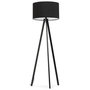 Voir la diapositive 2 : Paris Prix Lampadaire Trépied  Fidelio  159cm Noir