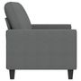 Voir la diapositive 4 : VIDAXL Canape a 2 places Gris fonce 140 cm Tissu