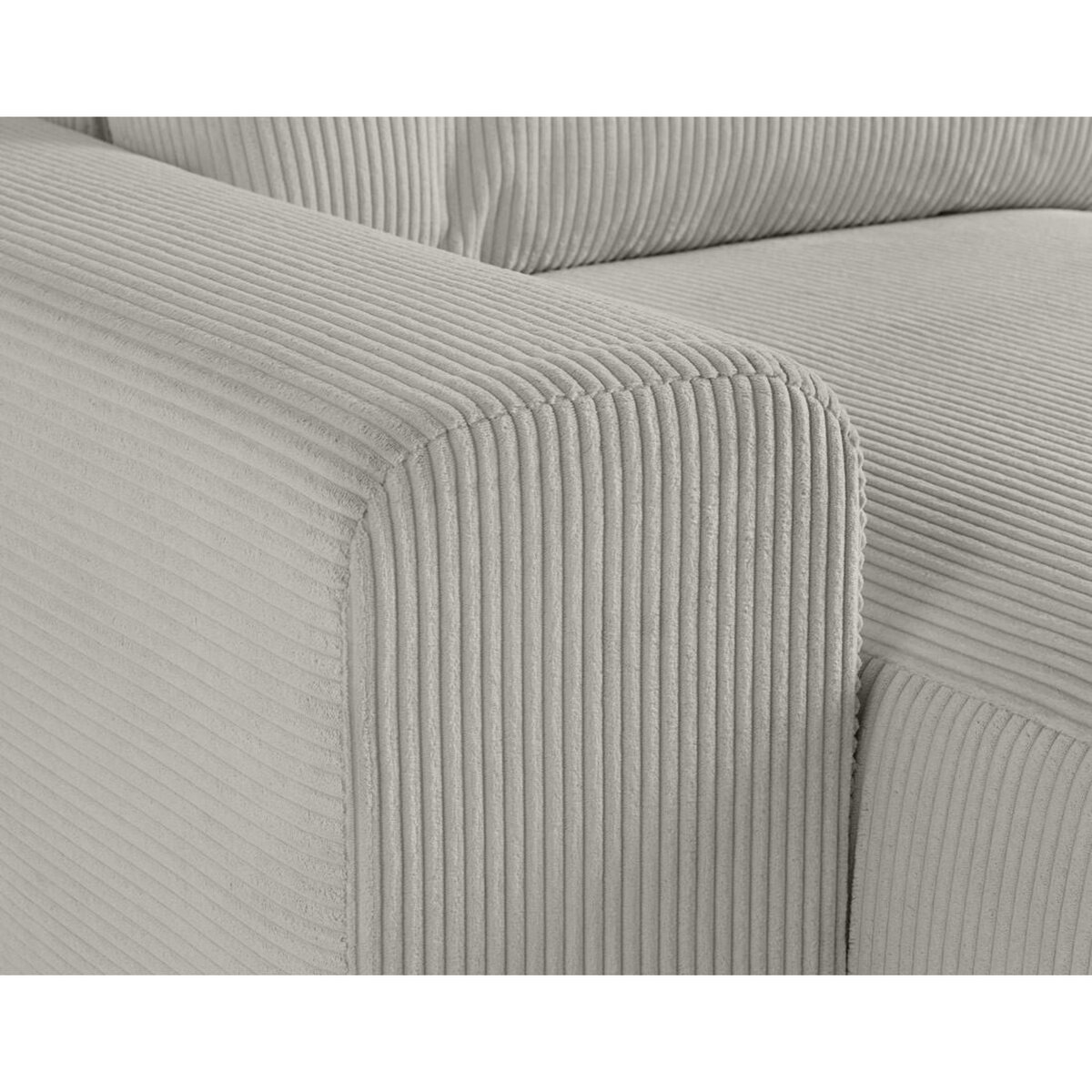 LISA DESIGN Garance - canapé modulable d'angle droit - 6 places - en velours côtelé