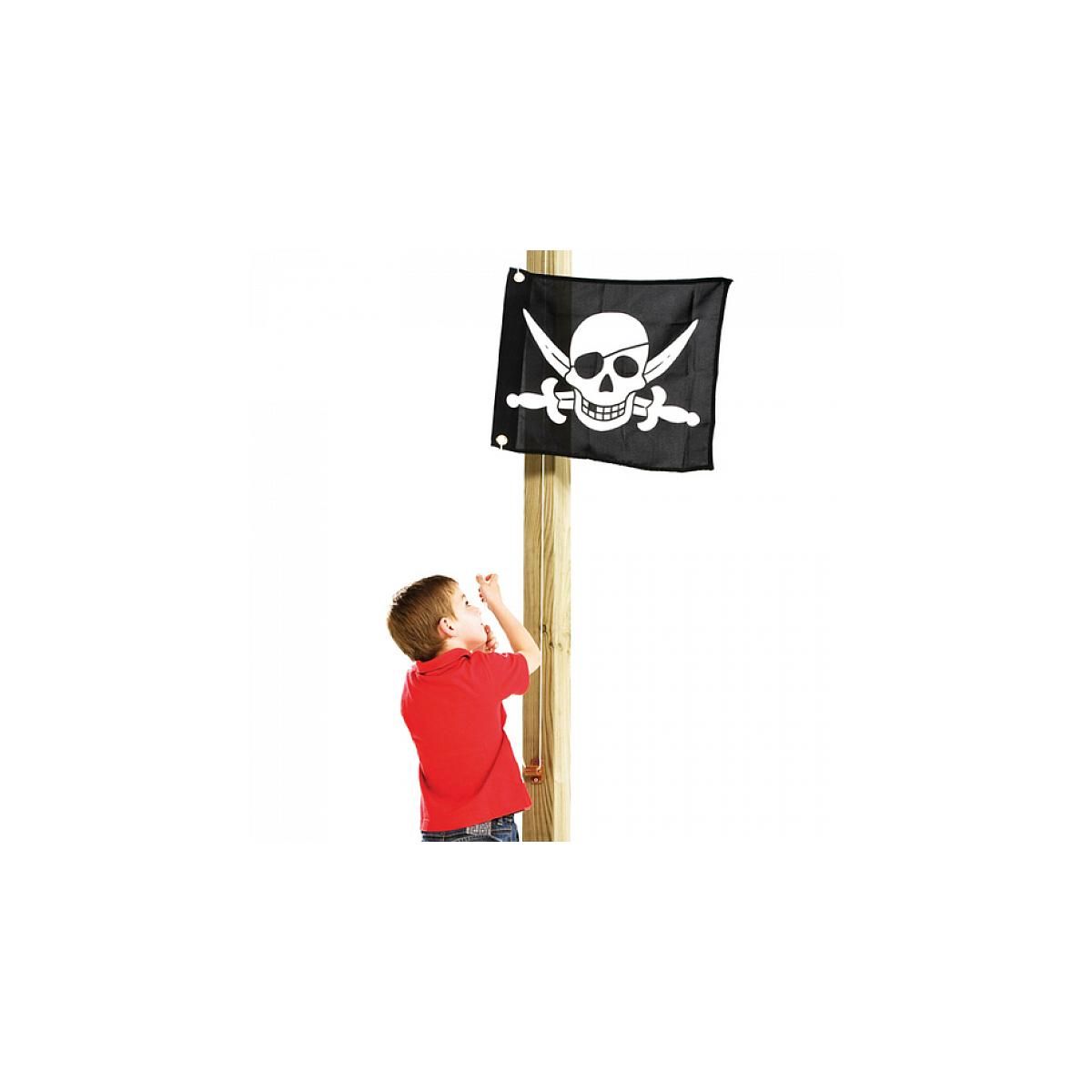 Axi House AXI Drapeau pirate cabane noir