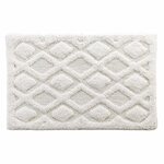 Paris Prix Tapis de Bain Jacquard  Nemesis  50x80cm Blanc