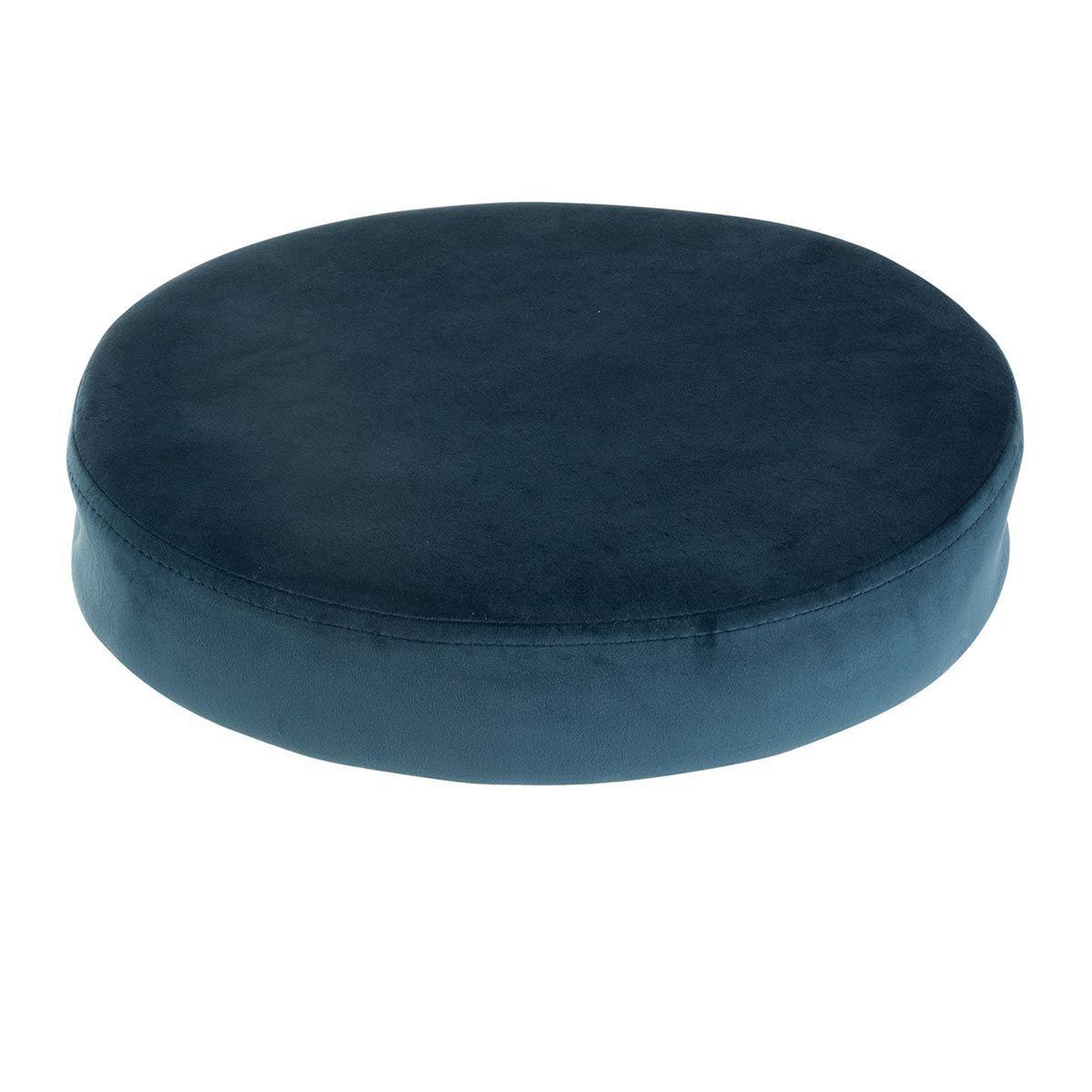 Voir la diapositive 1 : J-LINE Galette de chaise ronde  assise  34cm bleu