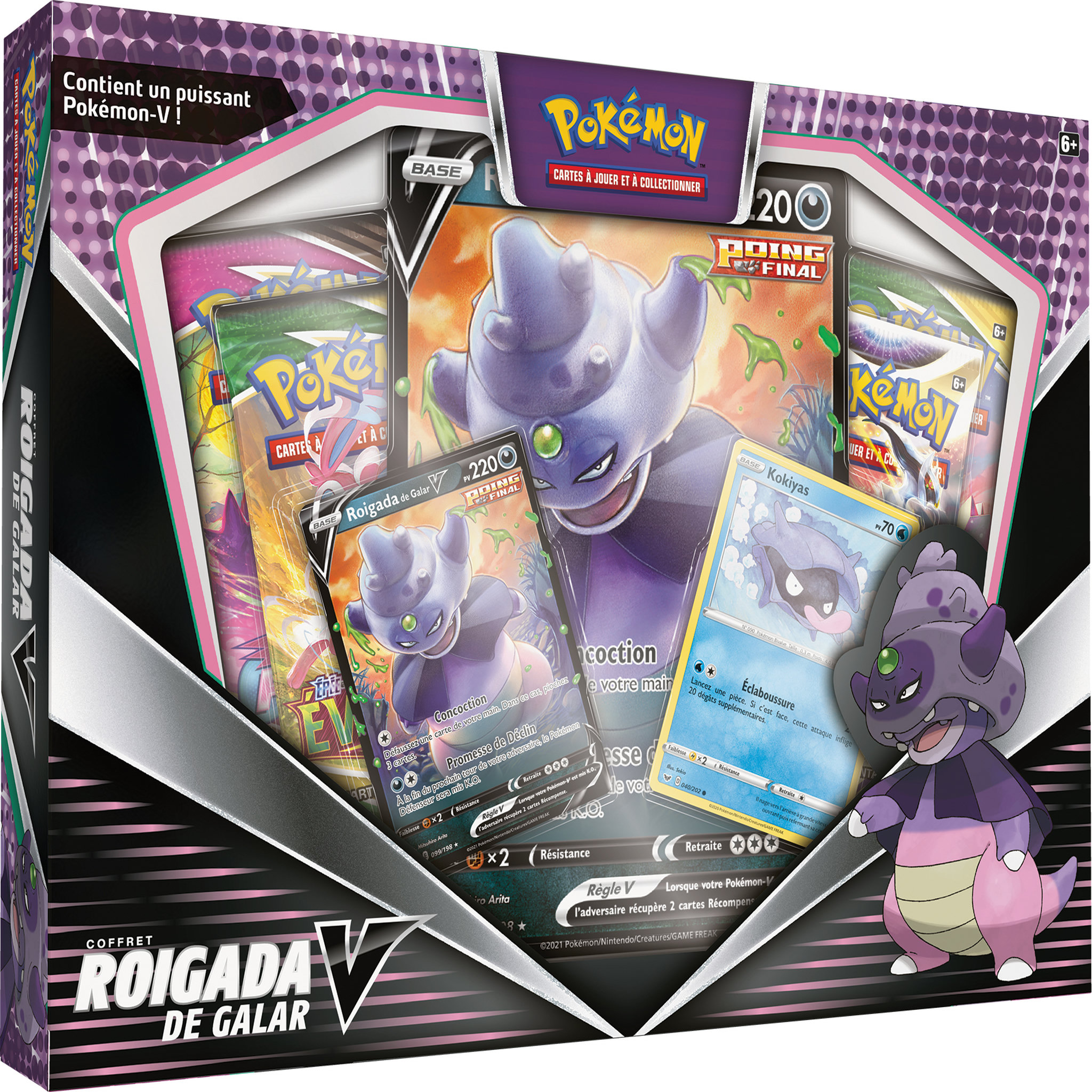 Voir la diapositive 1 : POKEMON Coffret Cartes Pokémon V Roigada de Galar