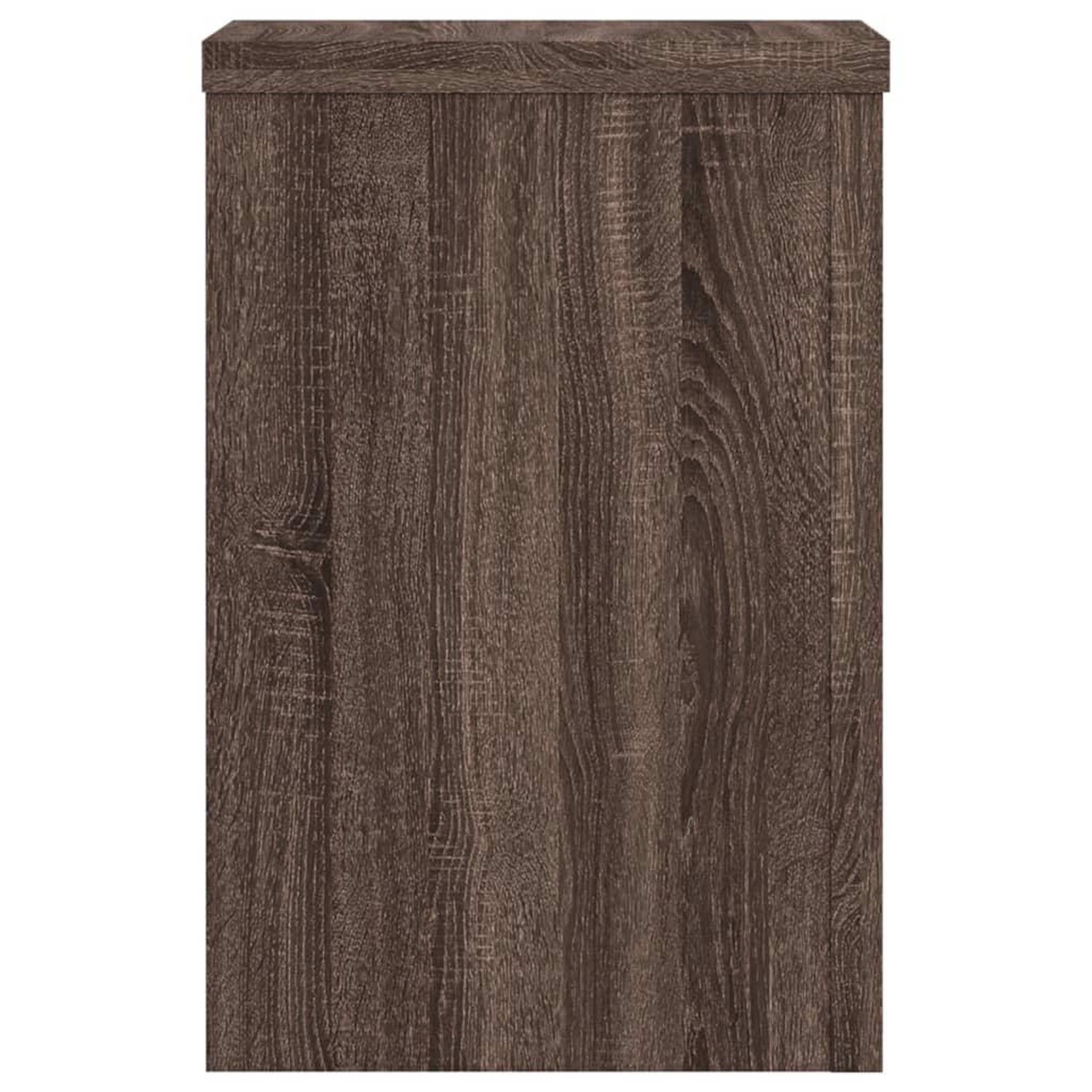Voir la diapositive 5 : VIDAXL Supports pour plantes 2 pcs chene marron bois d'ingenierie