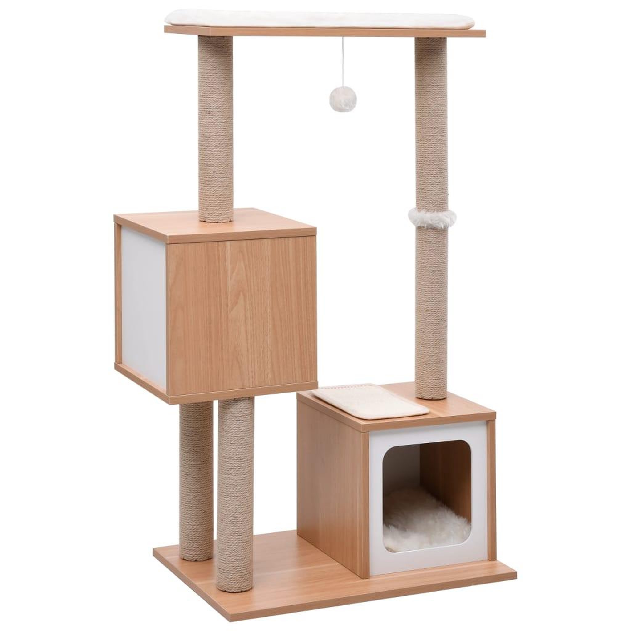 Voir la diapositive 1 : VIDAXL Arbre a chat avec tapis a gratter en sisal 104 cm