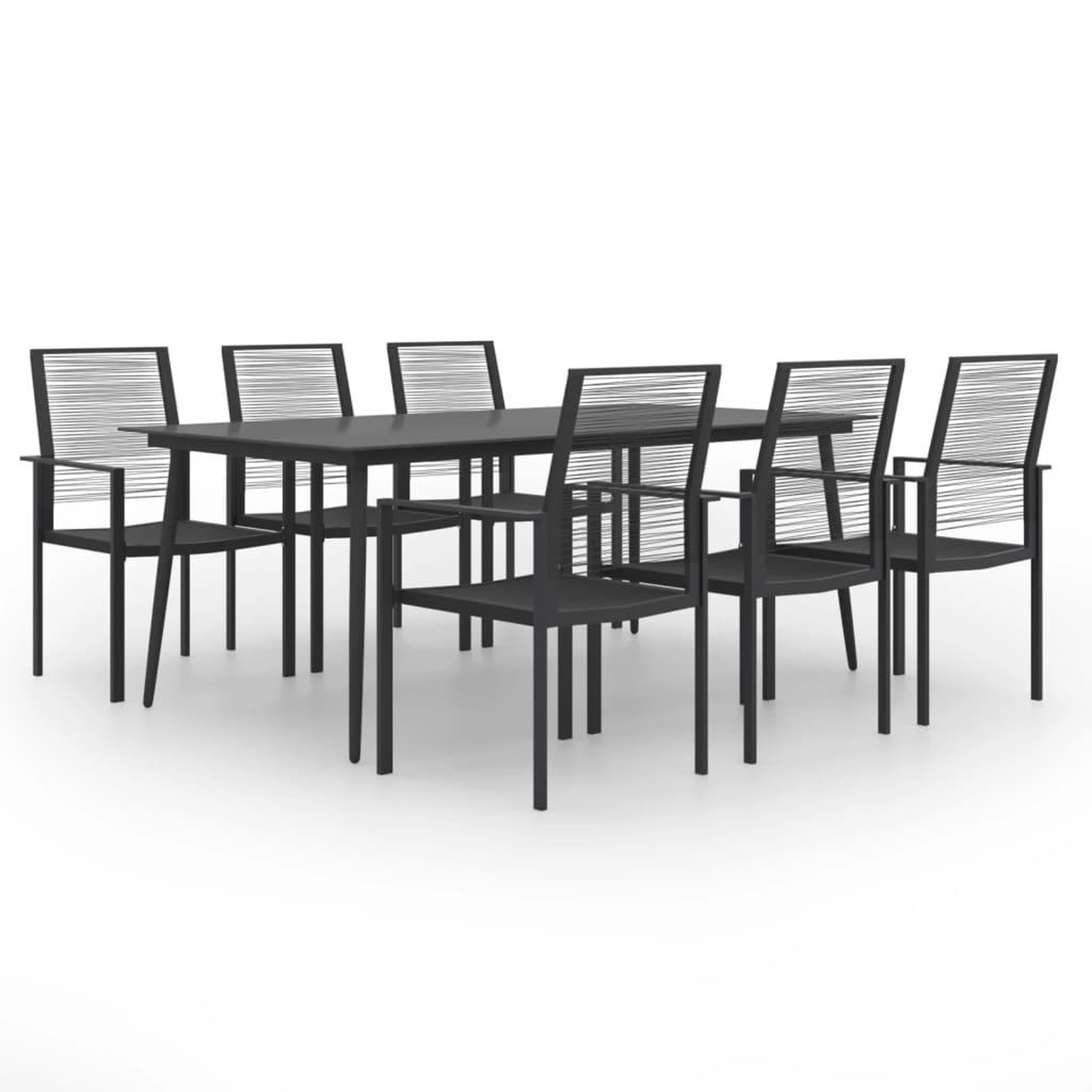 Voir la diapositive 1 : VIDAXL Ensemble a manger de jardin 7 pcs