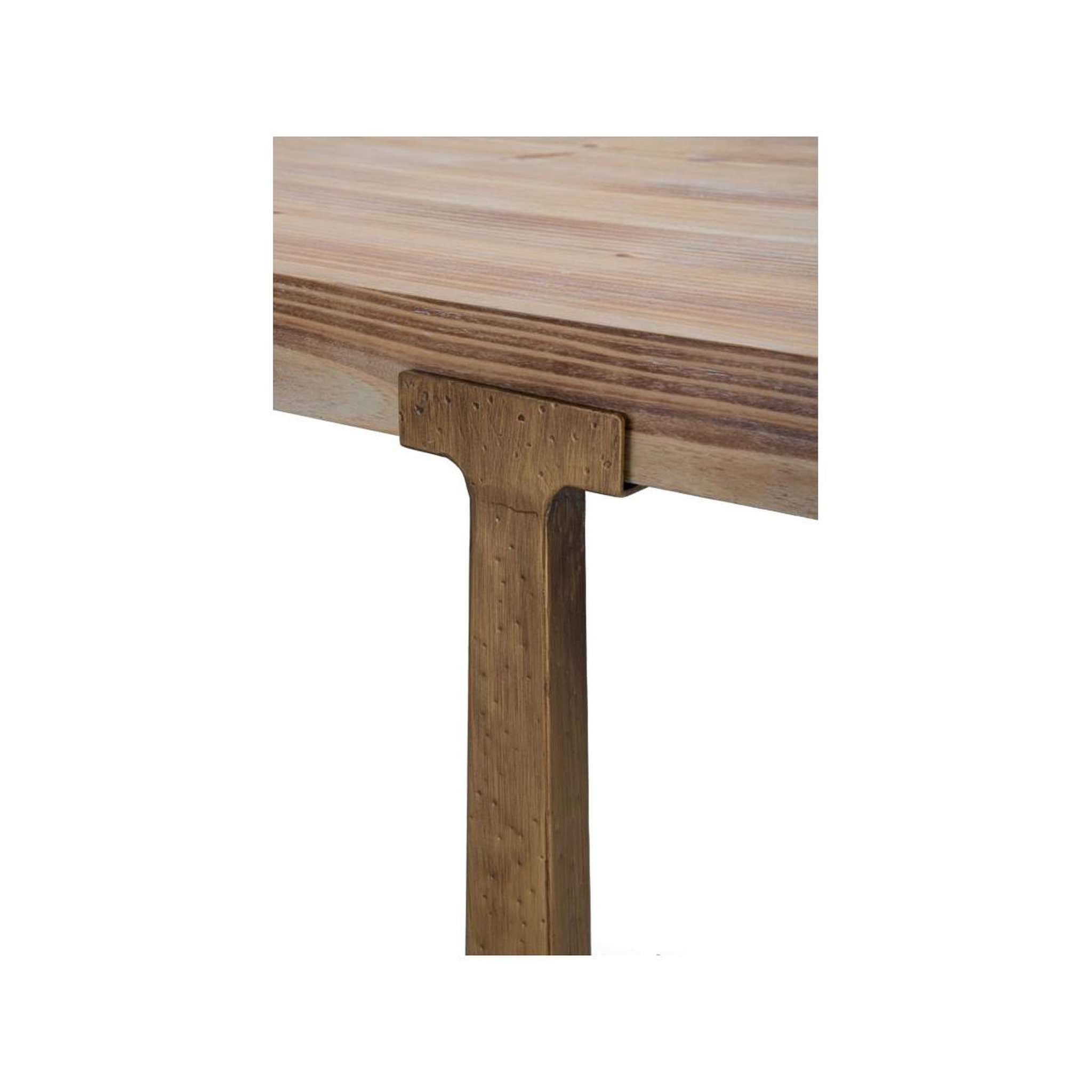 Voir la diapositive 5 : Paris Prix Table à manger effet bois  ankara  150cm naturel