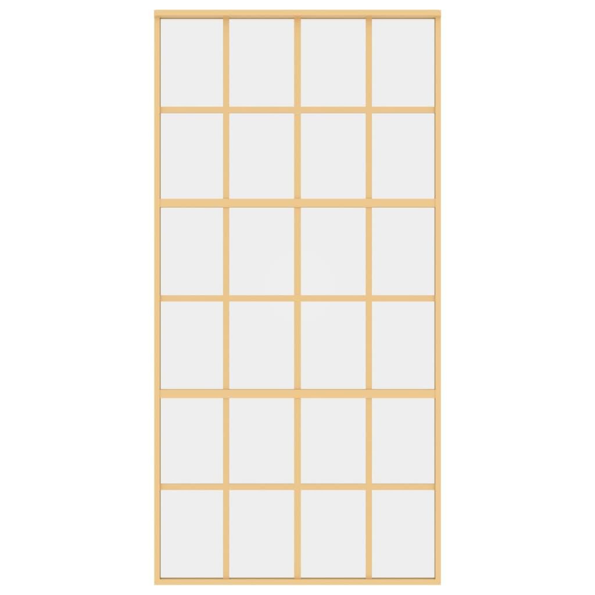 Voir la diapositive 4 : VIDAXL Porte coulissante dore 102,5x205cm verre ESG clair et aluminium