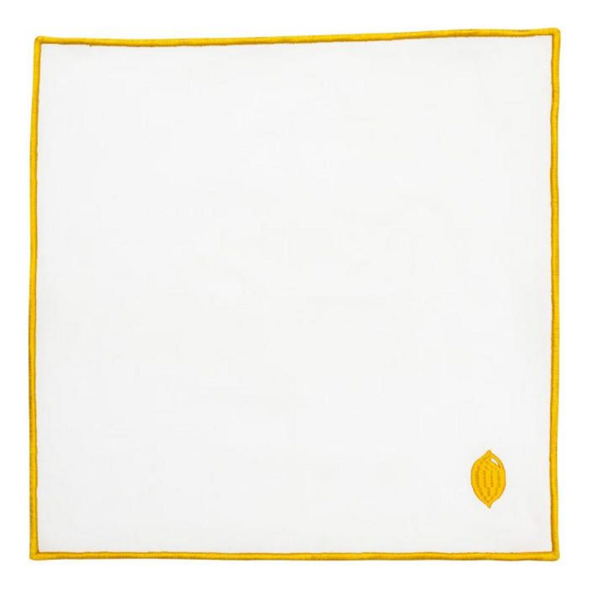 ATMOSPHERA Lot de 4 Serviettes de Table  Yucatan  40x40cm Blanc