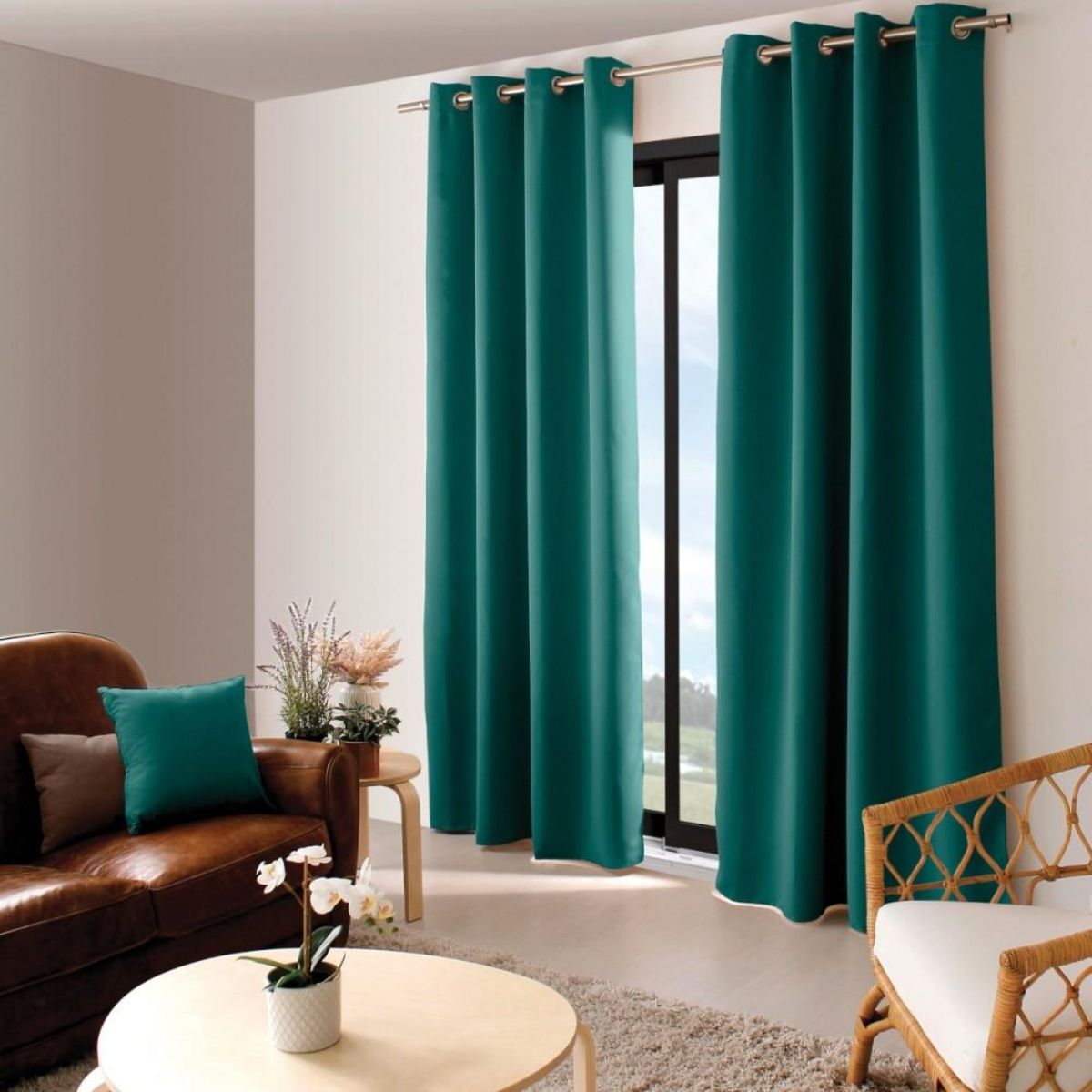 ENJOY HOME Rideau occultant 140x240 Basic emeraude