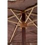 Voir la diapositive 3 : Paris Prix Parasol en Bois  Cocotier  250cm Marron