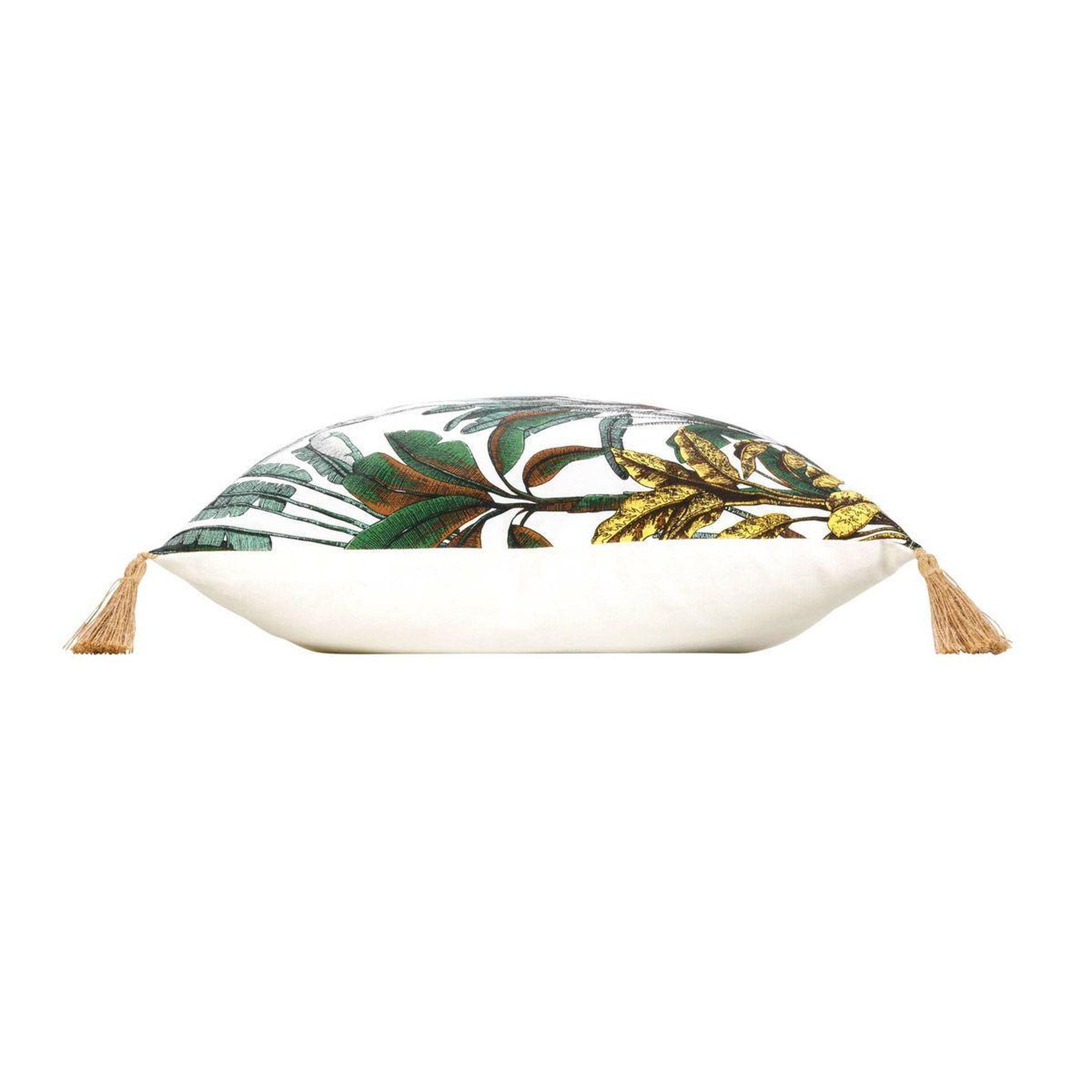 Voir la diapositive 2 : Douceur d'Intérieur Coussin déco imprimé  balinesia  50x50cm naturel