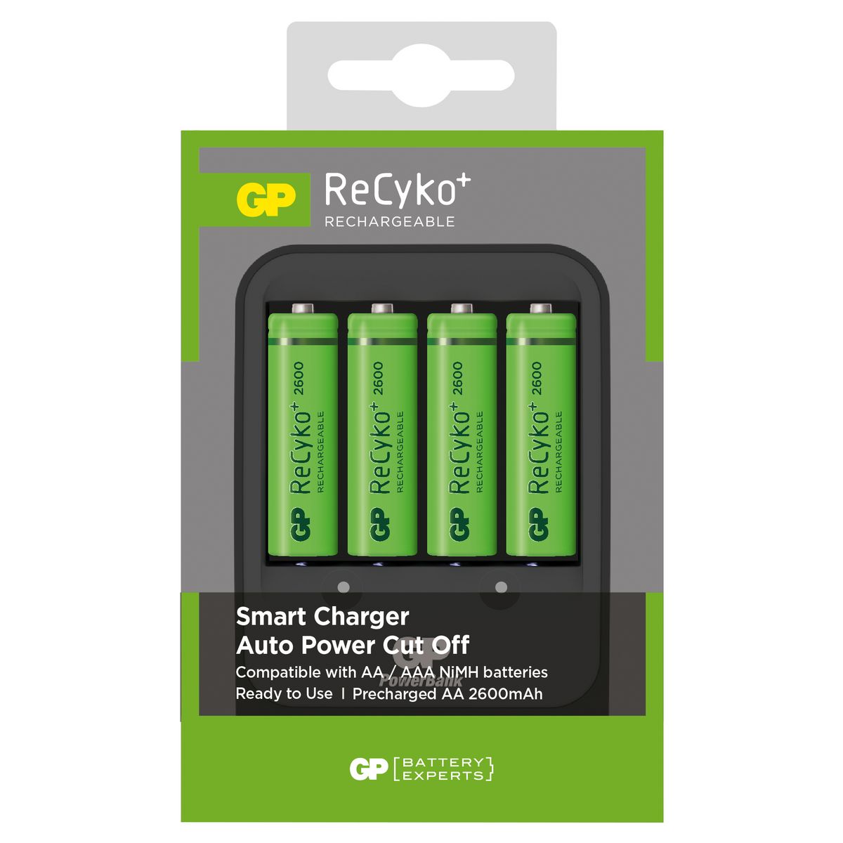 GP Recyko Chargeur PR 570 - Lot de 4 piles AA + chargeur