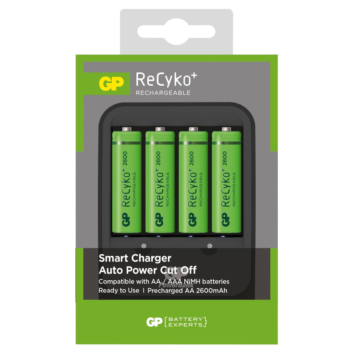 GP Recyko Chargeur PR 570 - Lot de 4 piles AA + chargeur