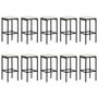 Voir la diapositive 4 : VIDAXL Ensemble de bar de jardin 11 pcs avec coussins noir poly rotin