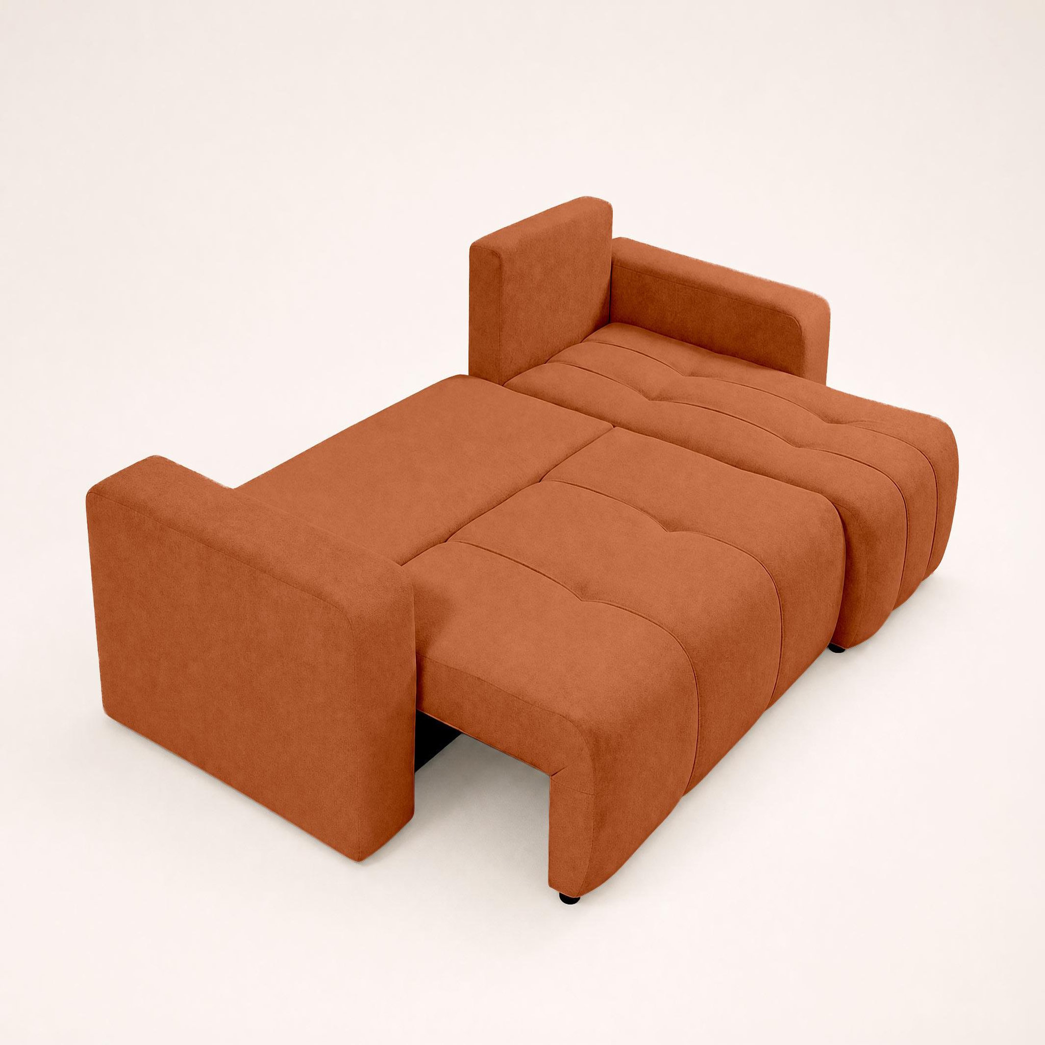 Voir la diapositive 3 : BEST MOBILIER Nicole - canapé d'angle réversible 4 places convertible avec coffre en tissu