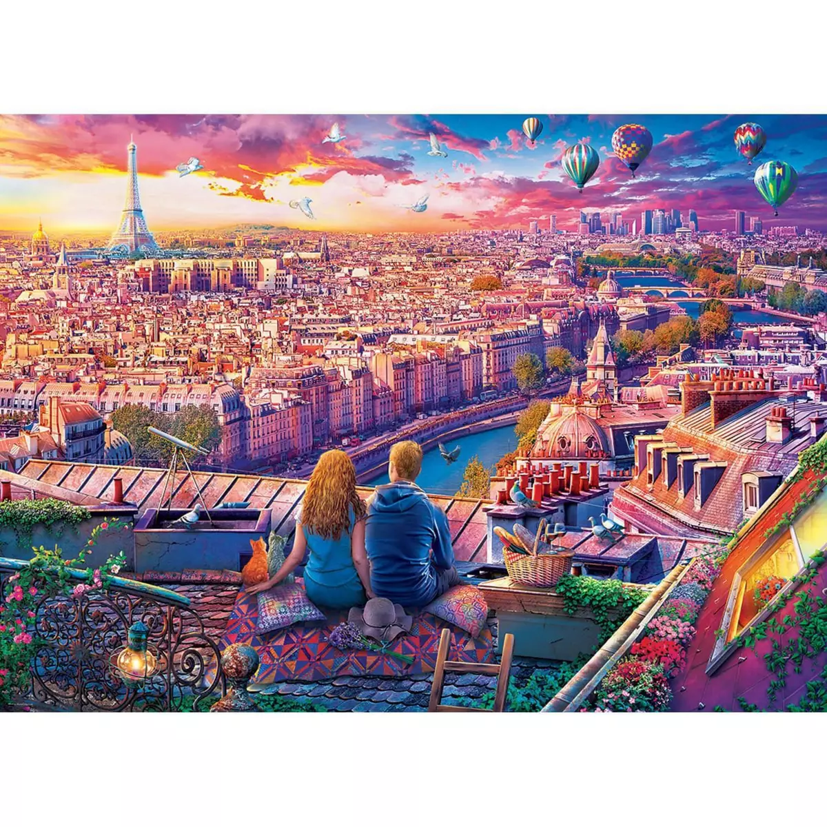 Eurographics Puzzle 1000 pièces : Les toits de Paris