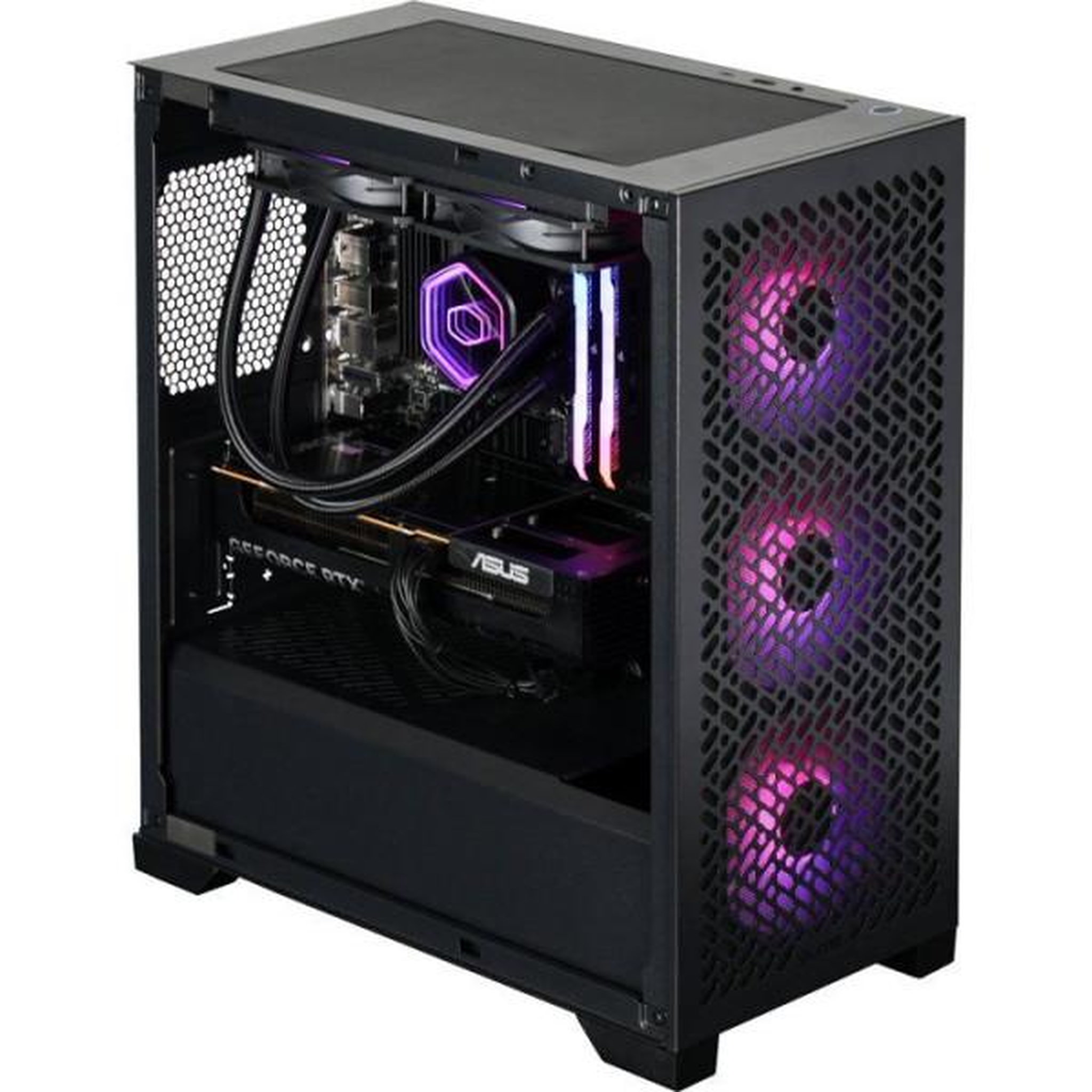 Voir la diapositive 5 : Cooler Master PC Gamer powered by COOLER MASTER - Sans Windows - AMD Ryzen 5500 - RTX 5060 - RAM 16Go RGB - SSD 480Go