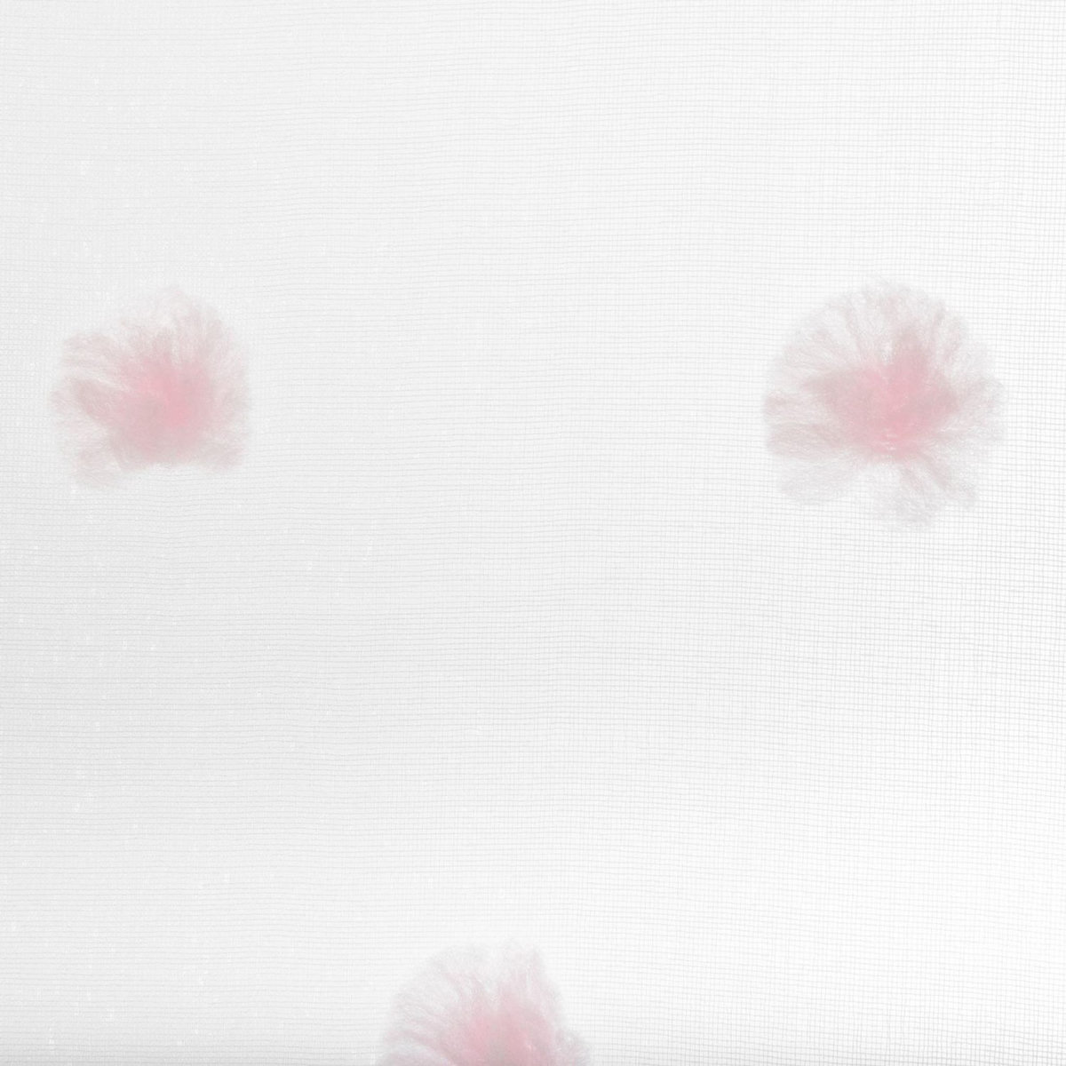 TOILINUX Lot de 2 Rideaux pour chambre d'enfant avec pompons Lilo