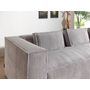 Voir la diapositive 4 : LISA DESIGN Stella - canapé d'angle - en velours côtelé - 4 places -style contemporain - droit