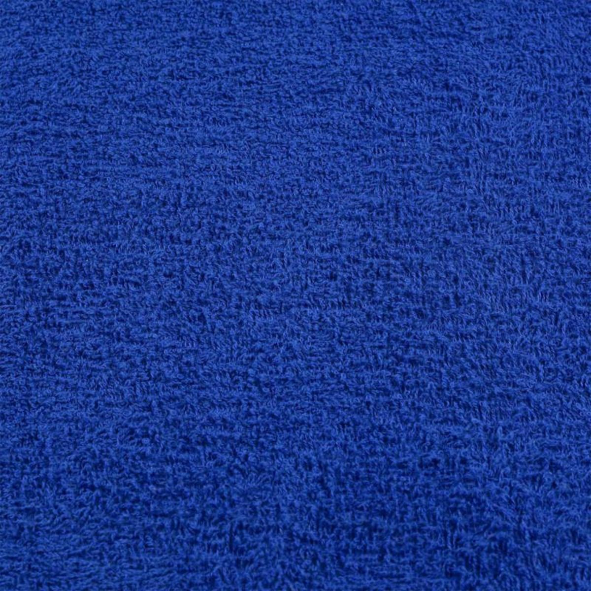 VIDAXL Essuie mains 2 pcs bleu 50x100 cm 360 g m² 100% coton