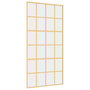Voir la diapositive 2 : VIDAXL Porte coulissante dore 102,5x205cm verre ESG clair et aluminium