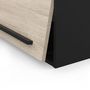 Voir la diapositive 2 : Meuble de cuisine haut sur hotte 1 abattant style industriel L64cm BRICKHOUSE
