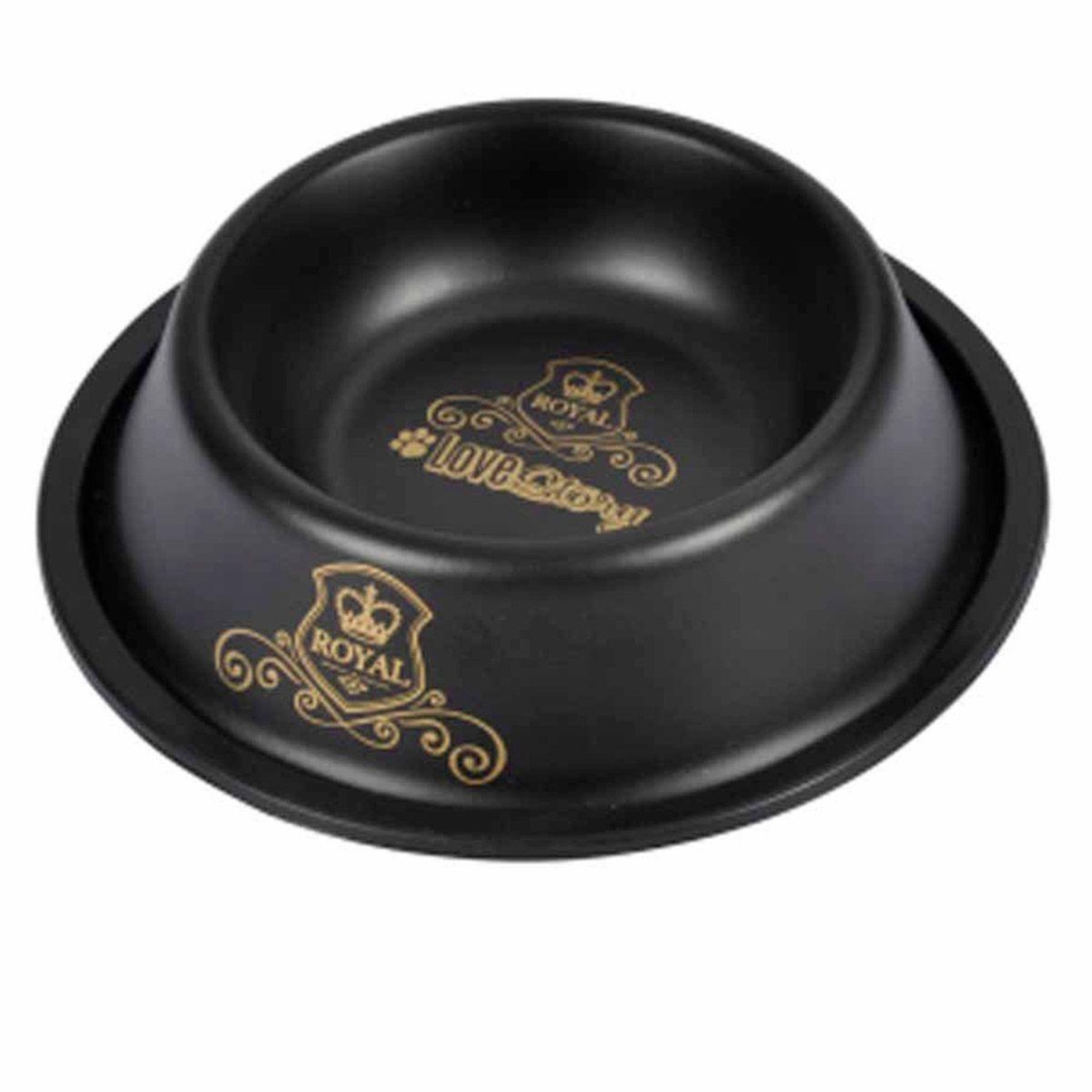 HOMEA Gamelle pour chien & chat  luxury  15cm noir