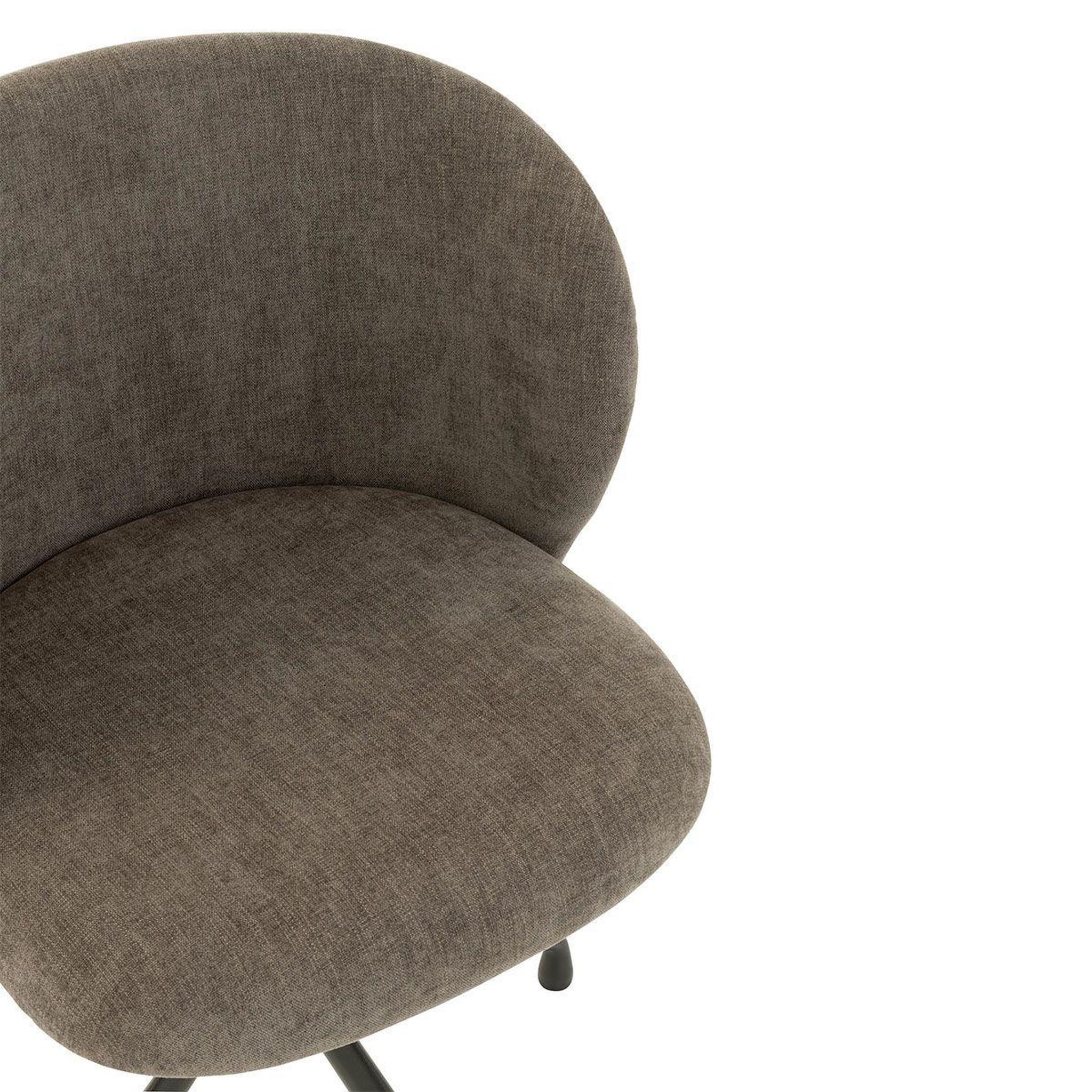 Voir la diapositive 6 : J-LINE Chaise pivotante design  gena  78-83cm gris foncé