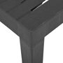 Voir la diapositive 4 : VIDAXL Table de jardin Gris 79x65x72 cm Plastique
