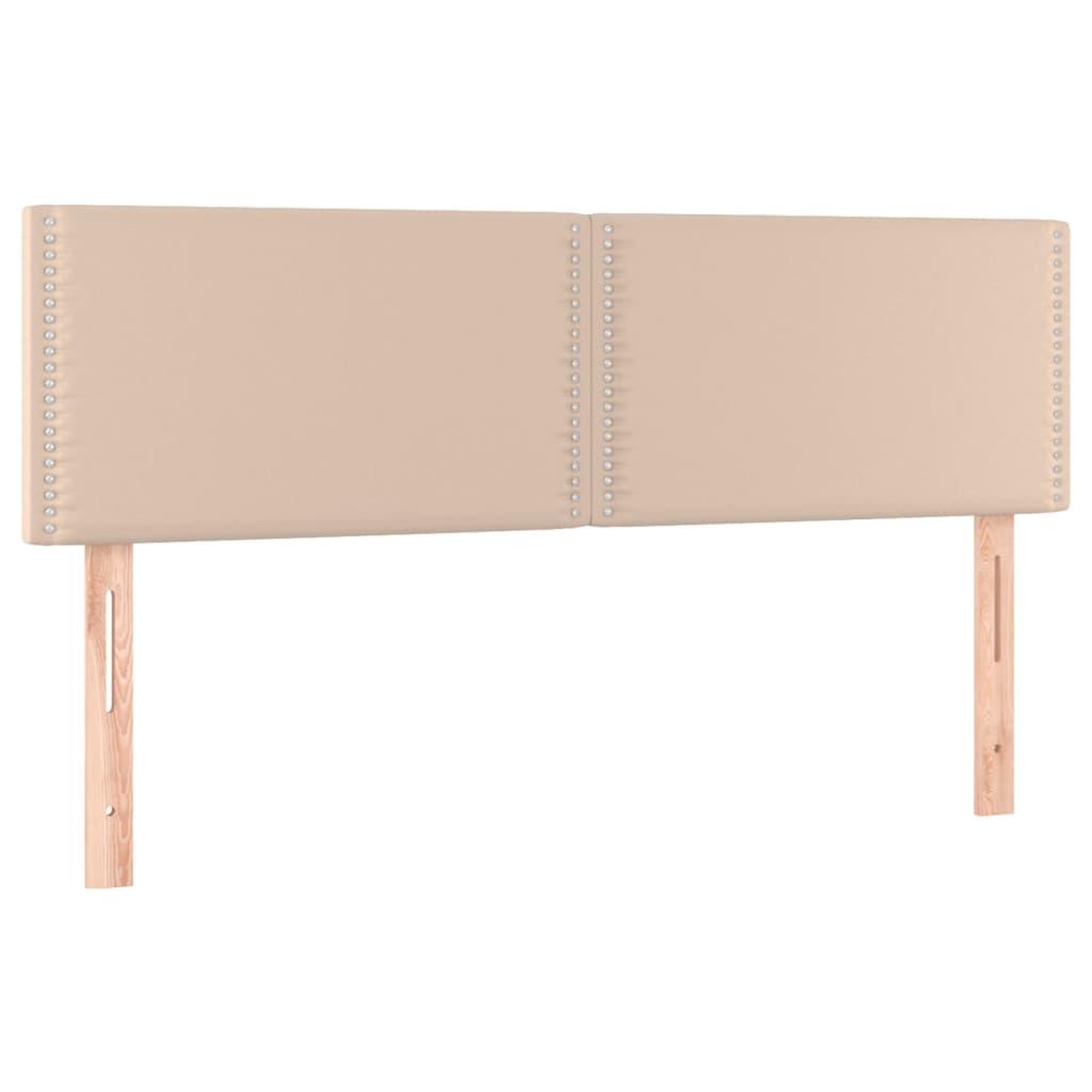 Voir la diapositive 4 : VIDAXL Tete de lit a LED Cappuccino 144x5x78/88 cm Similicuir