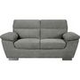 Voir la diapositive 1 : Habitat et Jardin Canapé fixe en tissu  Dallas  - 169 x 88 x 90 cm - 2 places - Gris