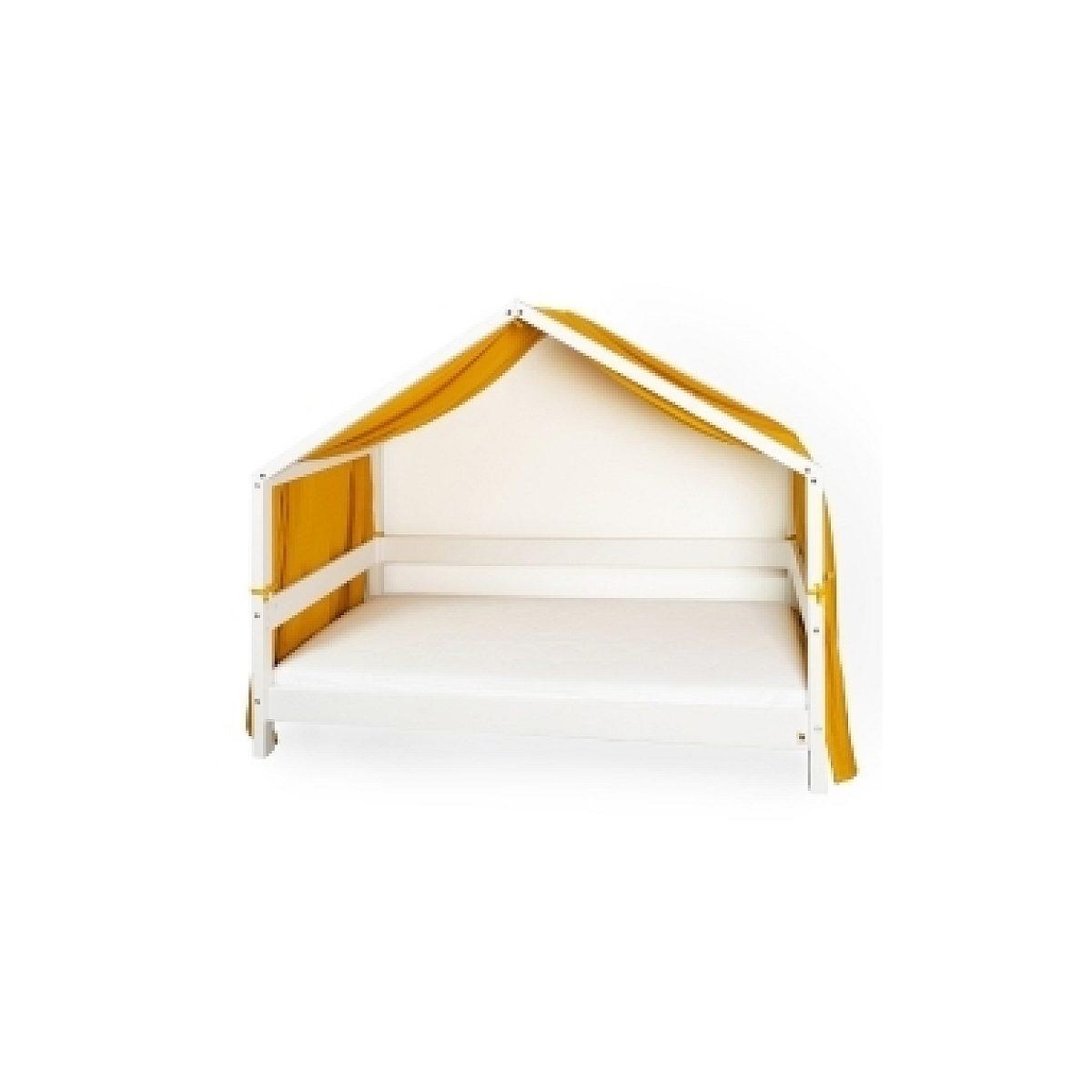 YAPPY KIDS YappyMuslin - Rideaux pour lit YappyHytte 75x360 cm - Moutarde