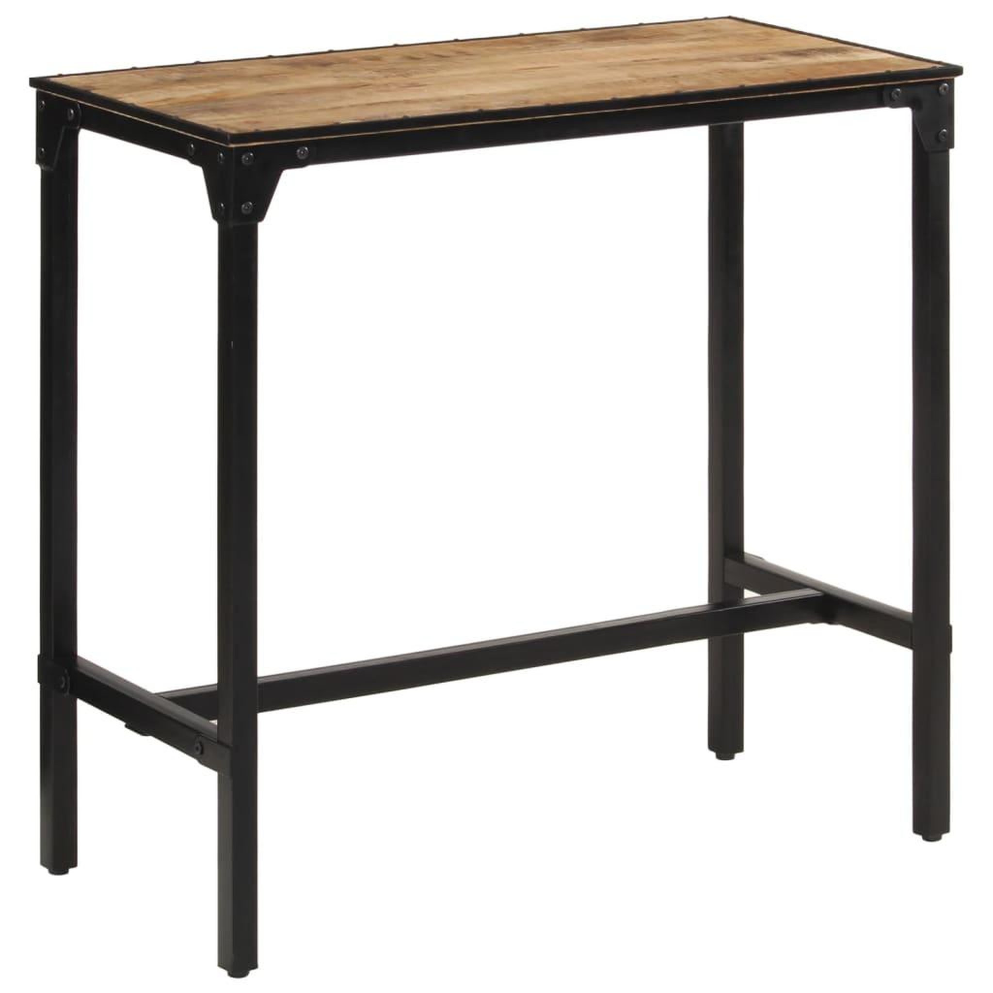 Voir la diapositive 2 : VIDAXL Table de bar 110x55x107 cm bois de manguier massif brut