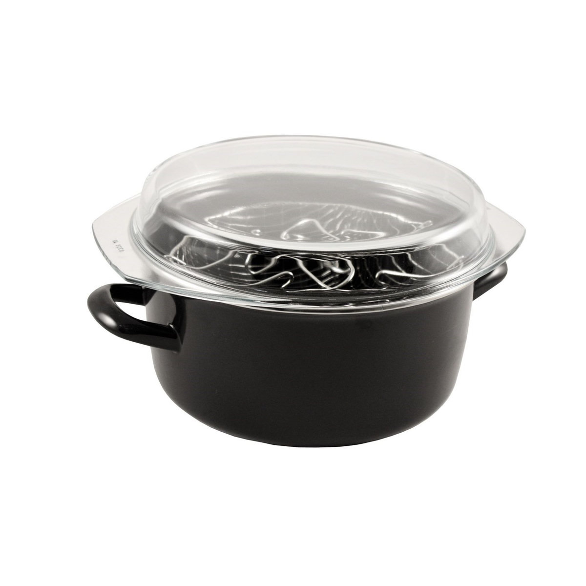 BAUMALU Friteuse traditionnelle email noire 26 cm