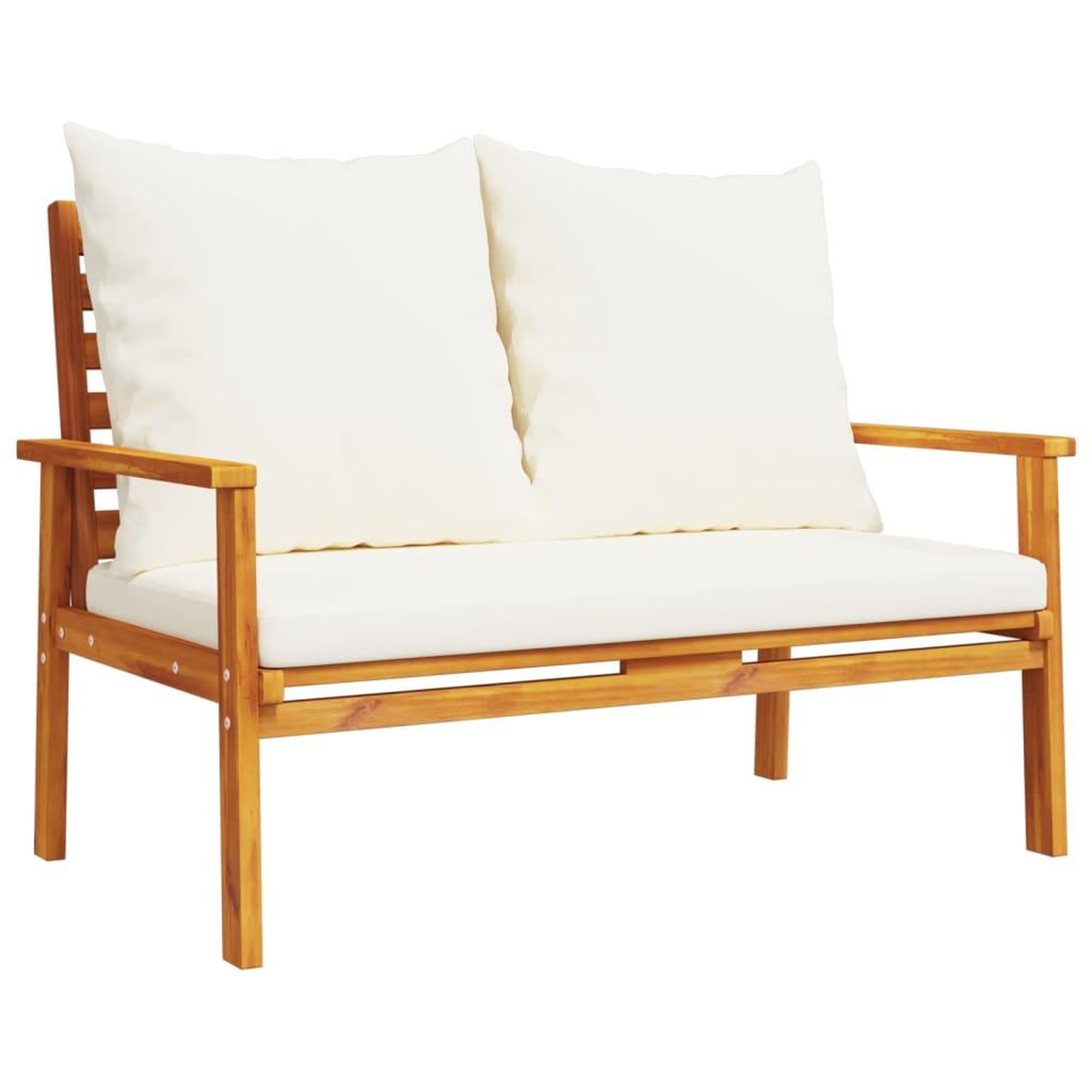 Voir la diapositive 3 : VIDAXL Ensemble de jardin avec coussin bois massif acacia