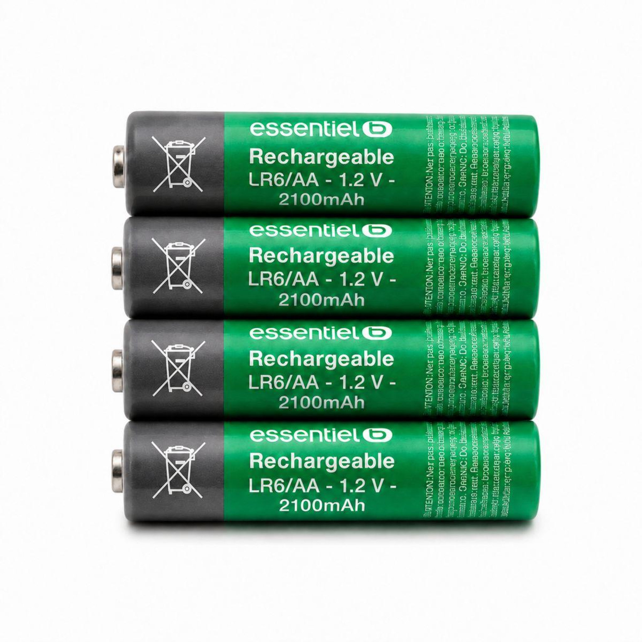 ESSENTIEL B Pile rechargeable lr06 aa lot 4 piles 2100mah
