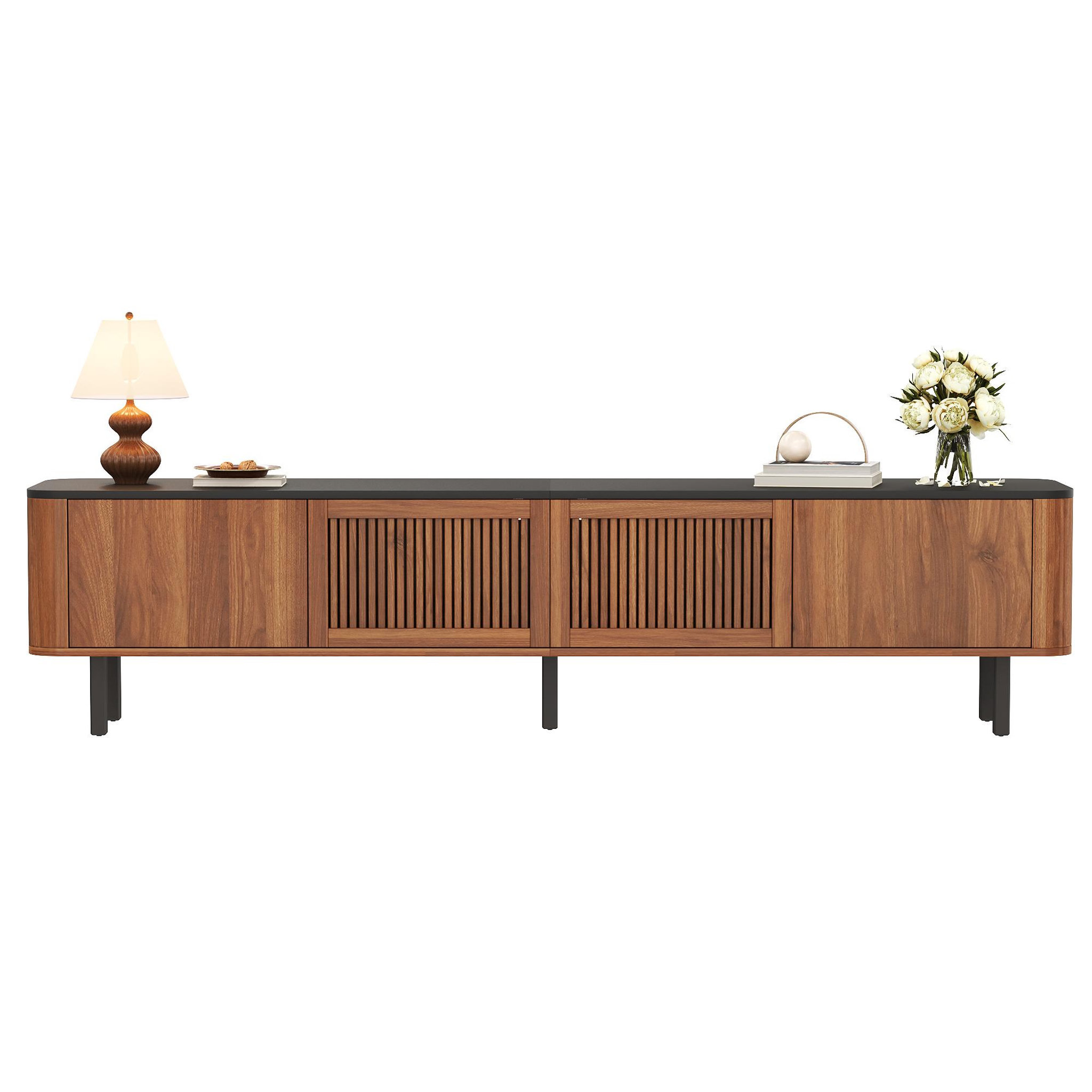 MERAX Meuble tv. Coloris disponibles : Marron