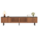 MERAX Meuble tv. Coloris disponibles : Marron