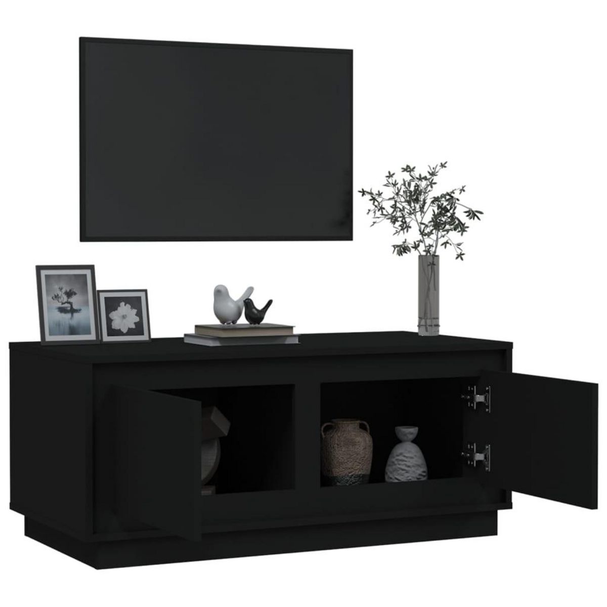VIDAXL Table basse noir 102x50x44 cm bois d'ingenierie