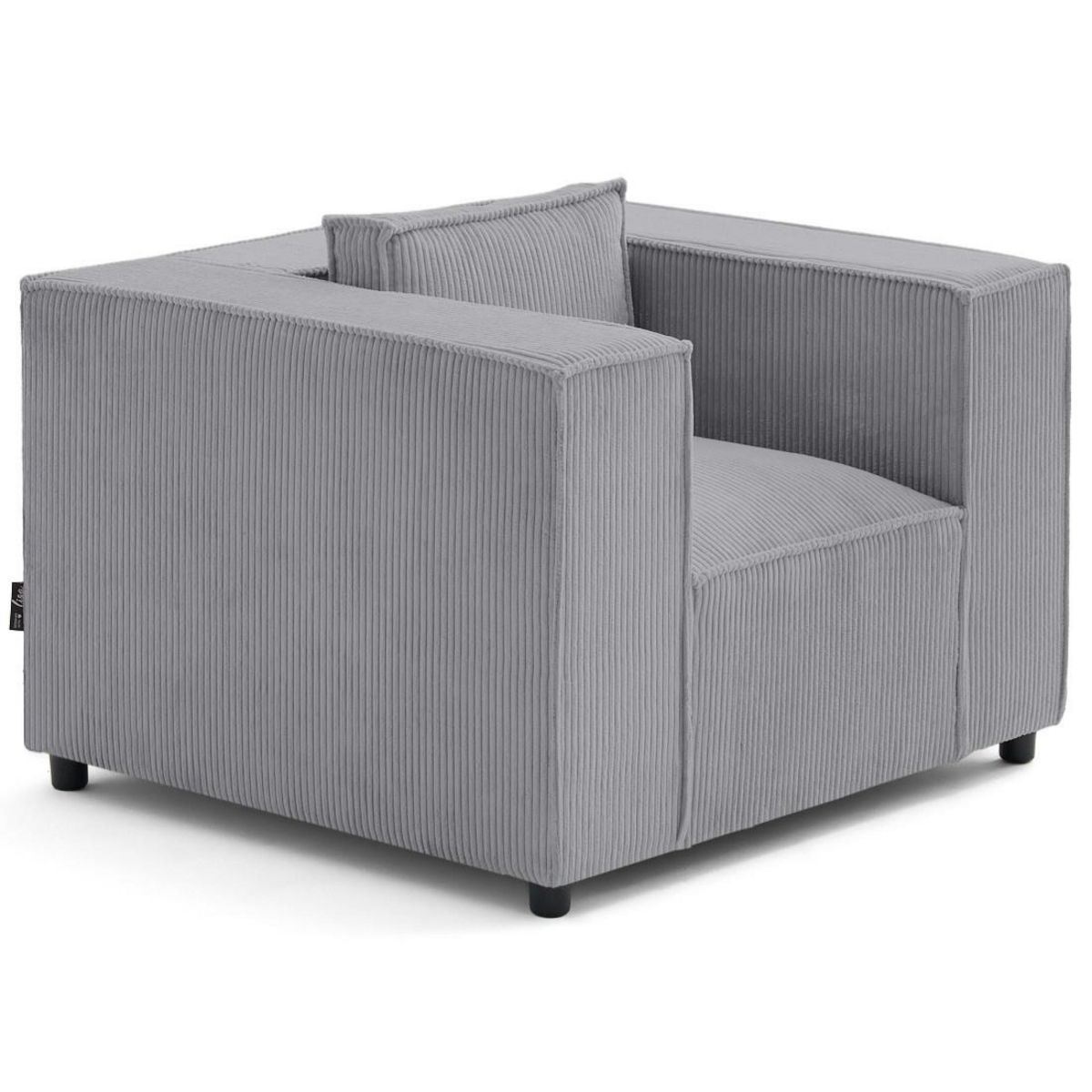 LISA DESIGN Stella - fauteuil en velours côtelé