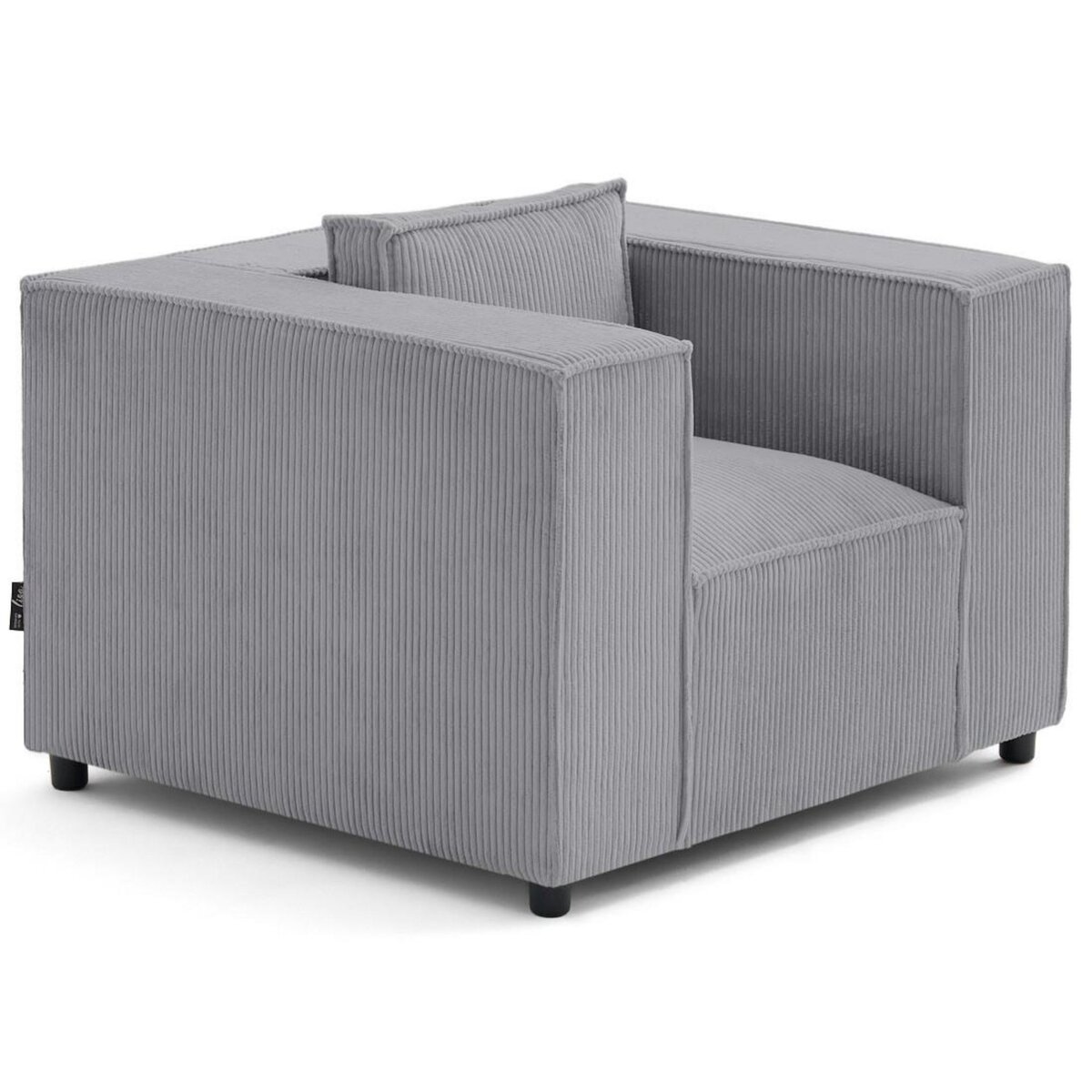 LISA DESIGN Stella - fauteuil en velours côtelé